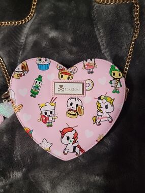 Tokidoki Pink Heart Crossbody Bag